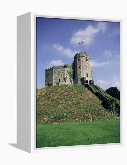 Norman Keep, Cardiff Castle, Cardiff, Glamorgan, Wales, United Kingdom-David Hunter-Framed Premier Image Canvas