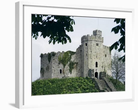 Norman Keep, Cardiff Castle, Cardiff, Glamorgan, Wales, United Kingdom-R H Productions-Framed Photographic Print