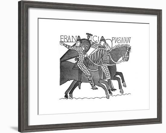 Norman Knights, Bayeux Tapestry, C1070s-null-Framed Giclee Print