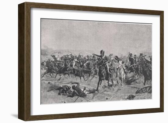 Norman Ramsay at Fuentes de Onoro, 5th May 1811, Illustration from 'British Battles on Land and…-William Barnes Wollen-Framed Giclee Print