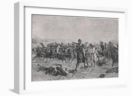 Norman Ramsay at Fuentes de Onoro, 5th May 1811, Illustration from 'British Battles on Land and…-William Barnes Wollen-Framed Giclee Print