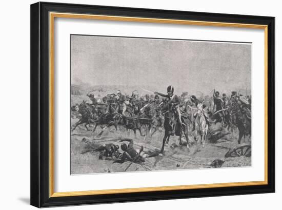 Norman Ramsay at Fuentes de Onoro, 5th May 1811, Illustration from 'British Battles on Land and…-William Barnes Wollen-Framed Giclee Print