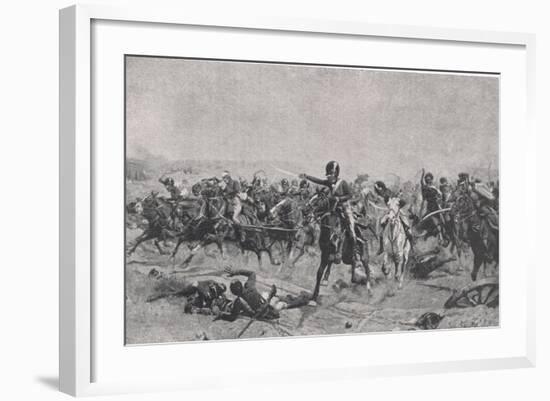 Norman Ramsay at Fuentes de Onoro, 5th May 1811, Illustration from 'British Battles on Land and…-William Barnes Wollen-Framed Giclee Print