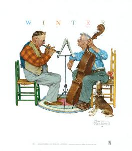 Canine Solo by Norman Rockwell