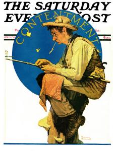 "Contentment" Saturday Evening Post Cover, August 28,1926 by Norman Rockwell
