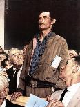 "Jury" or "Holdout" Saturday Evening Post Cover, February 14,1959-Norman Rockwell-Giclee Print