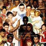 "Walking to Church" Saturday Evening Post Cover, April 4,1953-Norman Rockwell-Giclee Print