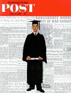 "Graduate" Saturday Evening Post Cover, June 6,1959 by Norman Rockwell