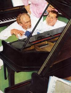 "Jeff Raleigh's Piano Solo", May 27,1939 by Norman Rockwell