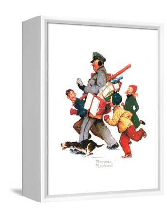 Jolly Postman' Giclee Print - Norman Rockwell | Art.com