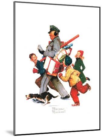 Norman Rockwell ジョリーポストマン 　メリークリスマス norman-rockwell-jolly-