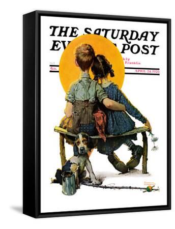 Saturday Evening Post 1926年Sun set Little Spooners