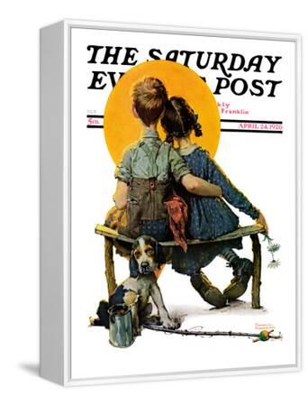 Saturday Evening Post 1926年Sun set norman-rockwell-little-