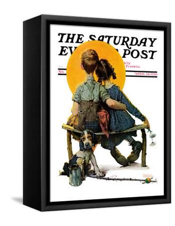 Saturday Evening Post 1926年Sun set Little Spooners