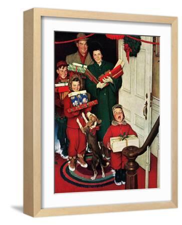 Merry Christmas, Grandma!' Giclee Print - Norman Rockwell | Art.com