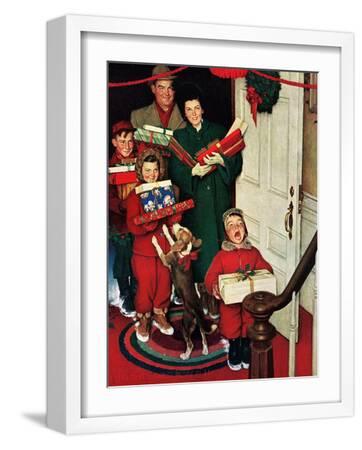 Merry Christmas, Grandma!' Giclee Print - Norman Rockwell | Art.com