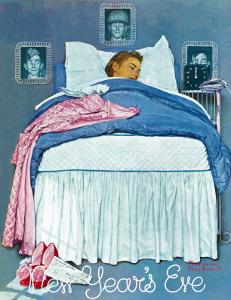 "New Year's Eve", January 1,1944 by Norman Rockwell