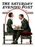 "Gone Fishing" Saturday Evening Post Cover, July 19,1930-Norman Rockwell-Giclee Print