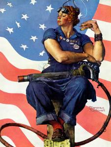 "Rosie the Riveter", May 29,1943 by Norman Rockwell