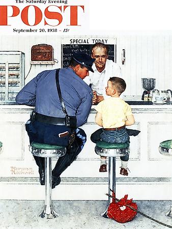 The Saturday Evening Post 1958年ロックウェル Runaway