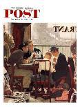 "Happy Birthday, Miss Jones" Saturday Evening Post Cover, March 17,1956-Norman Rockwell-Giclee Print
