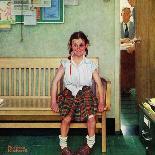 "Girl at the Mirror", March 6,1954-Norman Rockwell-Giclee Print