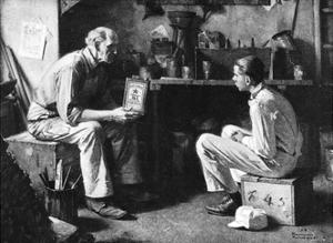 The Master and the Apprentice by Norman Rockwell