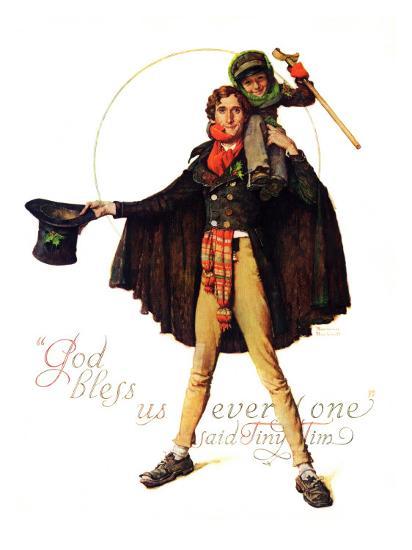 Tiny Tim Or God Bless Us Everyone December 15 1934 Giclee Print tiny-tim-or-god-bless-us-everyone-december-15-1934-giclee-print