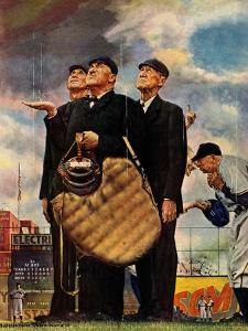 Tough Call - Bottom of the Sixth (Three Umpires), April 23, 1949