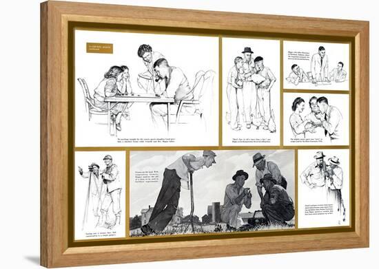 "Norman Rockwell Visits a County Agent" B, July 24,1948-Norman Rockwell-Framed Premier Image Canvas