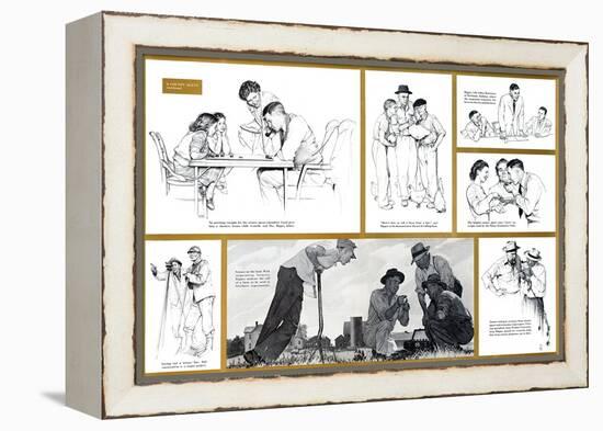 "Norman Rockwell Visits a County Agent" B, July 24,1948-Norman Rockwell-Framed Premier Image Canvas