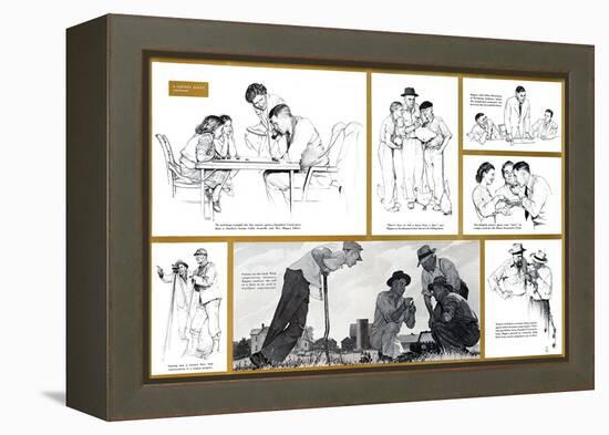 "Norman Rockwell Visits a County Agent" B, July 24,1948-Norman Rockwell-Framed Premier Image Canvas