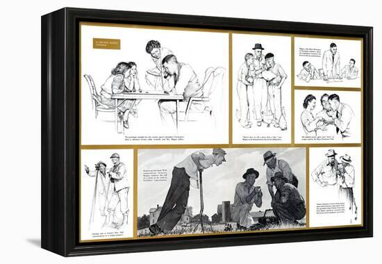 "Norman Rockwell Visits a County Agent" B, July 24,1948-Norman Rockwell-Framed Premier Image Canvas