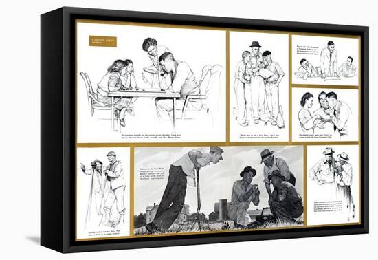 "Norman Rockwell Visits a County Agent" B, July 24,1948-Norman Rockwell-Framed Premier Image Canvas