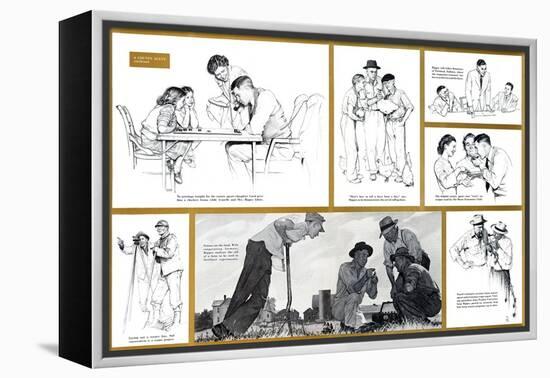 "Norman Rockwell Visits a County Agent" B, July 24,1948-Norman Rockwell-Framed Premier Image Canvas