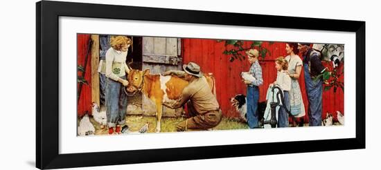 Norman Rockwell Visits a County Agent-Norman Rockwell-Framed Giclee Print