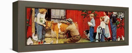 Norman Rockwell Visits a County Agent-Norman Rockwell-Framed Premier Image Canvas