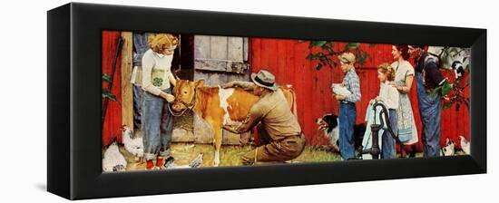 Norman Rockwell Visits a County Agent-Norman Rockwell-Framed Premier Image Canvas