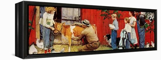 Norman Rockwell Visits a County Agent-Norman Rockwell-Framed Premier Image Canvas