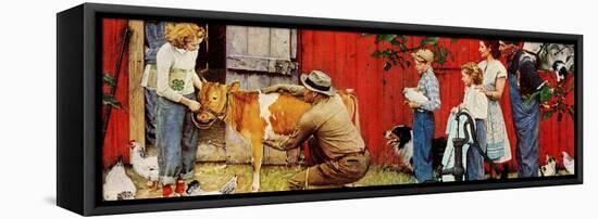 Norman Rockwell Visits a County Agent-Norman Rockwell-Framed Premier Image Canvas