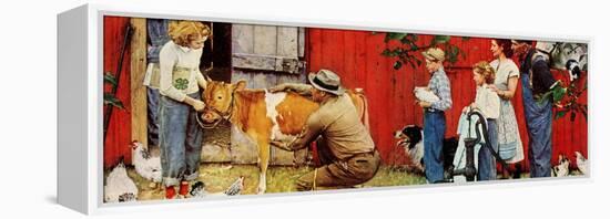 Norman Rockwell Visits a County Agent-Norman Rockwell-Framed Premier Image Canvas