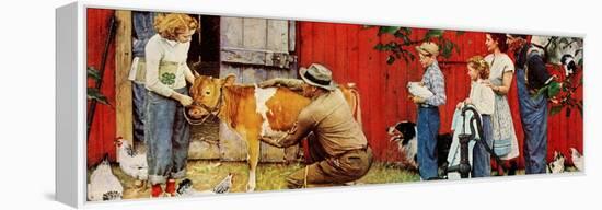 Norman Rockwell Visits a County Agent-Norman Rockwell-Framed Premier Image Canvas