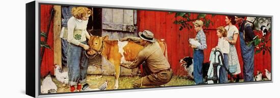 Norman Rockwell Visits a County Agent-Norman Rockwell-Framed Premier Image Canvas