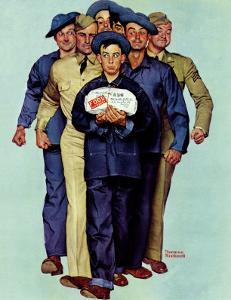 "Willie Gillis' Package from Home", October 4,1941 by Norman Rockwell