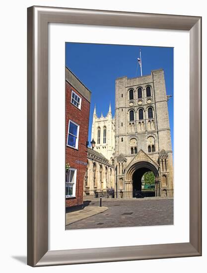 Norman Tower and Gatehouse, Bury St Edmunds, England-Peter Thompson-Framed Photographic Print