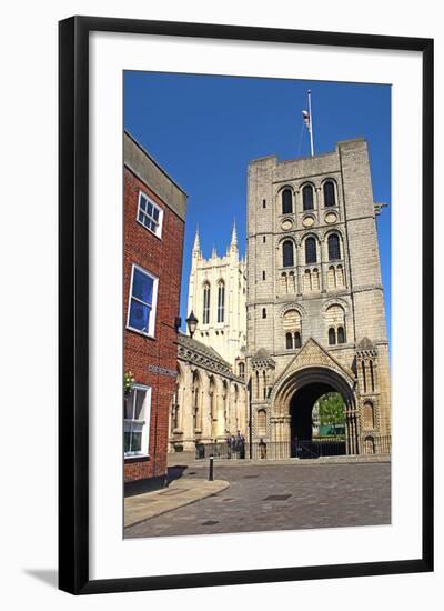 Norman Tower and Gatehouse, Bury St Edmunds, England-Peter Thompson-Framed Photographic Print