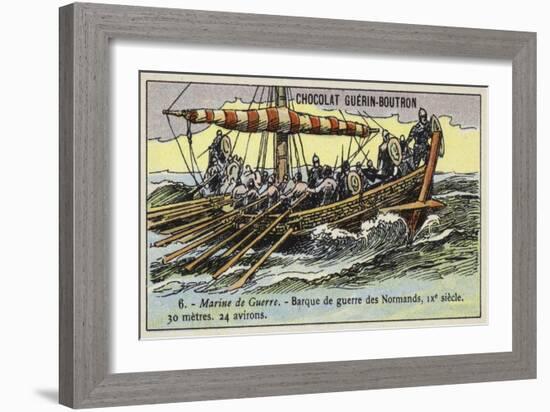 Norman Warship, 9th Century-null-Framed Giclee Print