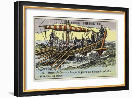 Norman Warship, 9th Century-null-Framed Giclee Print