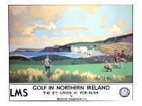 Golf in Northern Ireland, LMS Poster, circa 1925-Norman Wilkinson-Giclee Print