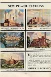 New Power Stations, Advert for British Electricity, 1951-Norman Wilkinson-Giclee Print